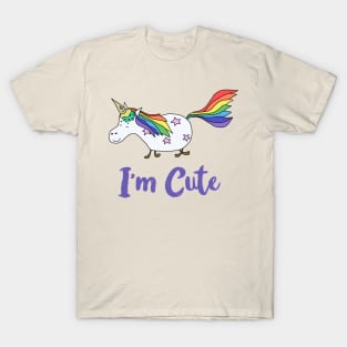 Ice Cream Unicorn - I’m Cute T-Shirt